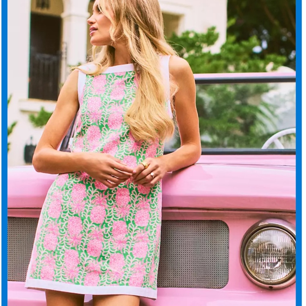 Pink and Green Sleeveless Dress / Romper